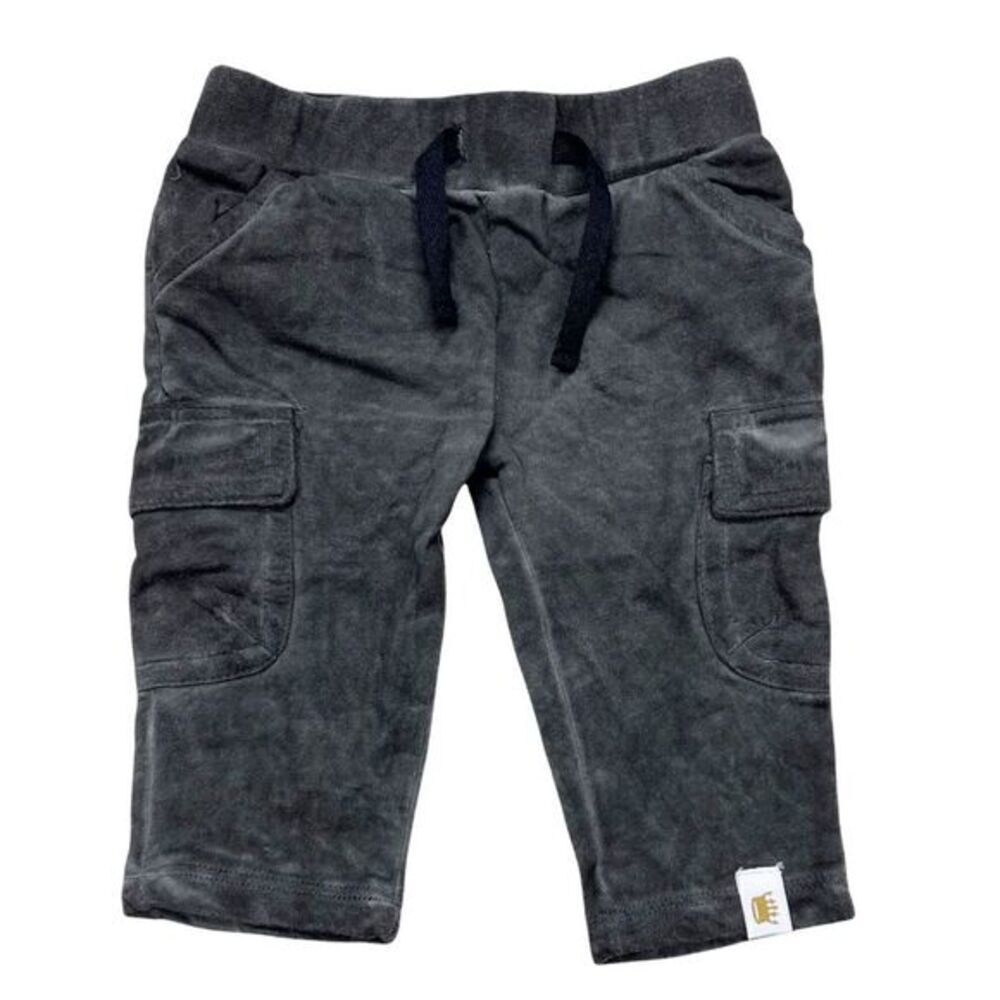 Rosie Pope Baby‎ Grey Cargo Drawstring Sweatpants Size 0-3 Months NEW